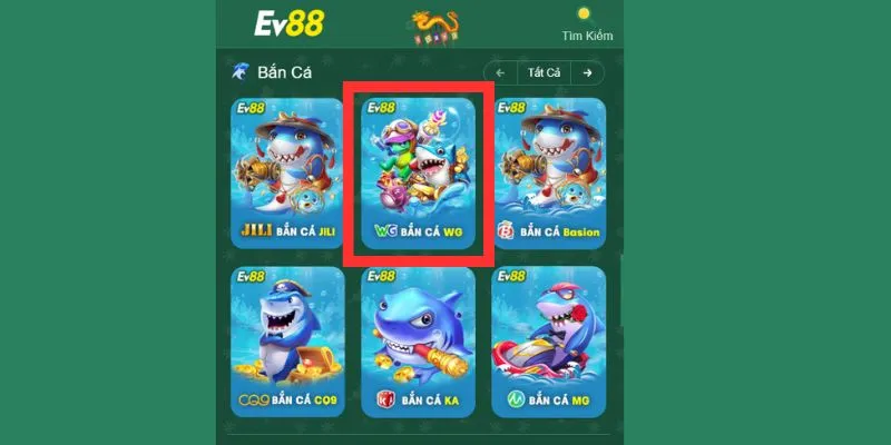 Bắn cá EV88 do nhà WG cung cấp